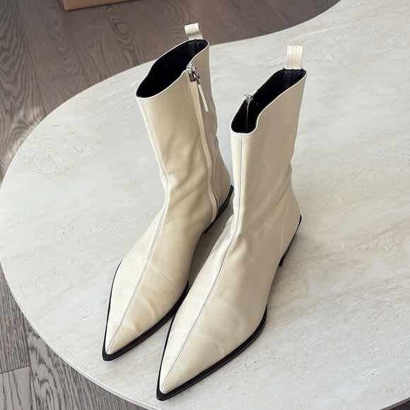 Massimo Dutti-Leather Ankle Boots
